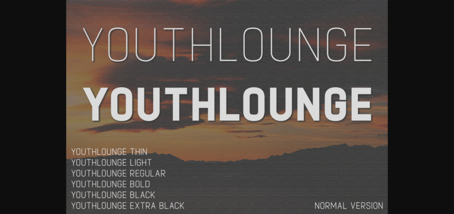 Youthlounge Font Poster 3
