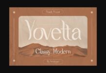 Yovetta Font Poster 1