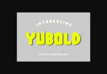 Yubold Font Poster 1