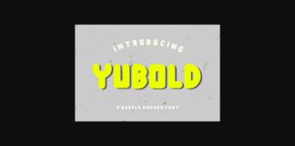 Yubold Font Poster 1