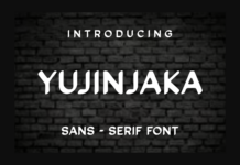 Yujinjaka Font Poster 1