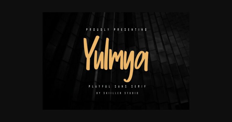 Yulmya Font Poster 3