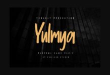 Yulmya Font Poster 1