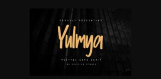 Yulmya Font Poster 1