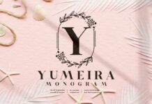 Yumeira Monogram Font Poster 1