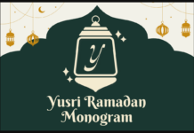 Yusri Ramadan Monogram Font Poster 1