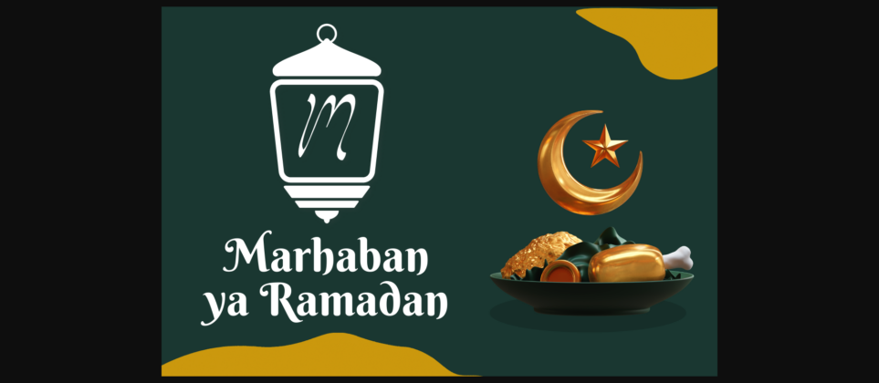 Yusri Ramadan Monogram Font Poster 4