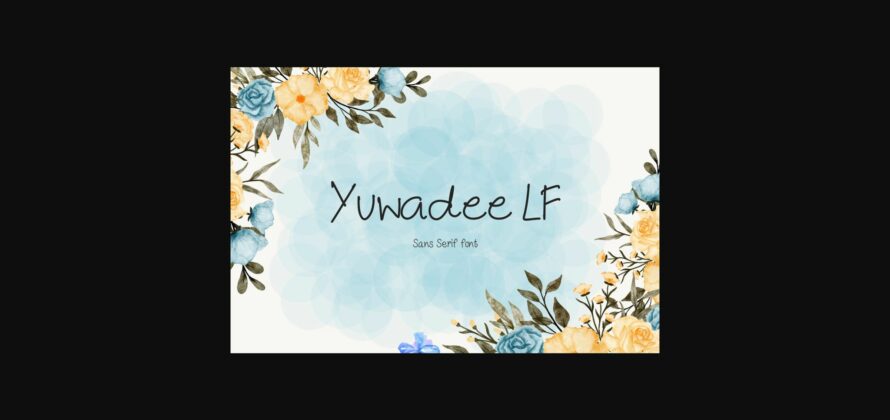 Yuwadee Lf Font Poster 3
