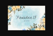 Yuwadee Lf Font Poster 1