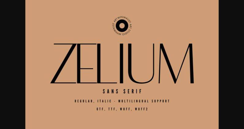 Zelium Font Poster 3