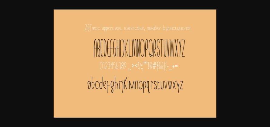 ZETwoo Font Poster 7