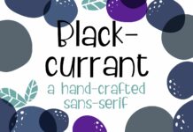 ZP Blackcurrant Font Poster 1