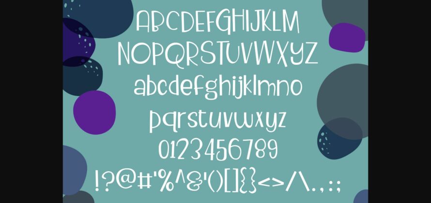 ZP Blackcurrant Font Poster 6