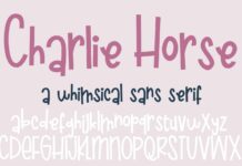 ZP Charlie Horse Font Poster 1