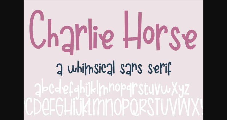 ZP Charlie Horse Font Poster 1