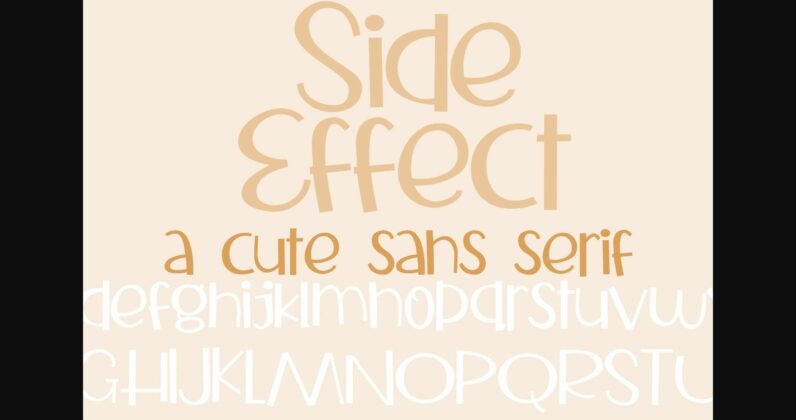 ZP Side Effect Font Poster 3