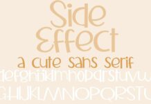 ZP Side Effect Font Poster 1