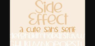 ZP Side Effect Font Poster 1