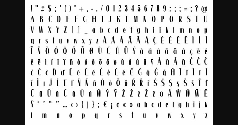 Zurich Font Poster 5