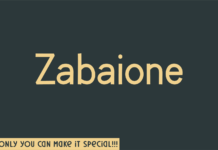 Zabaione Font Poster 1