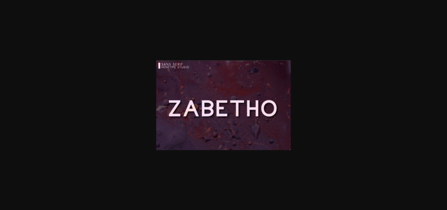 Zabetho Font Poster 3