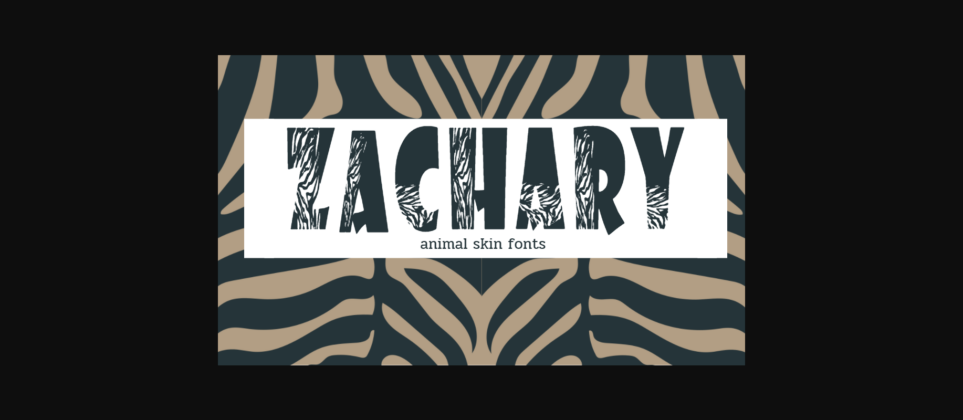 Zachary Font Poster 3
