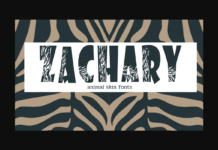 Zachary Font Poster 1