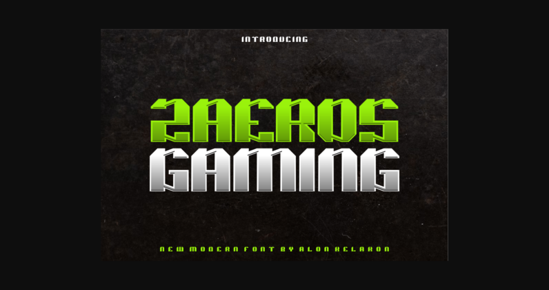 Zaeros Gaming Font Poster 3
