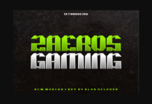 Zaeros Gaming Font Poster 1