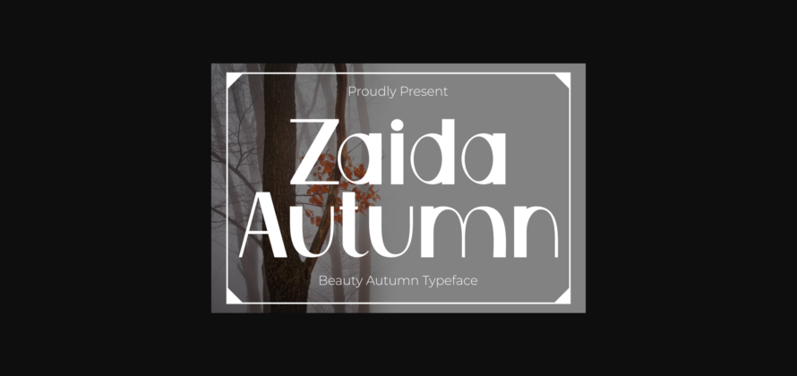 Zaida Autumn Font Poster 3