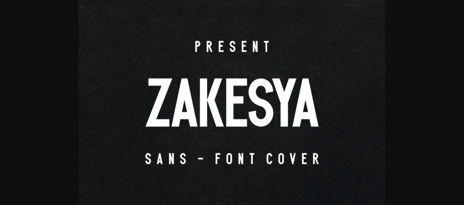 Zakesya Font Poster 1