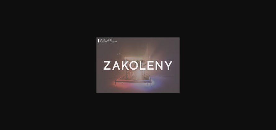 Zakoleny Font Poster 3