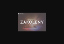 Zakoleny Font Poster 1