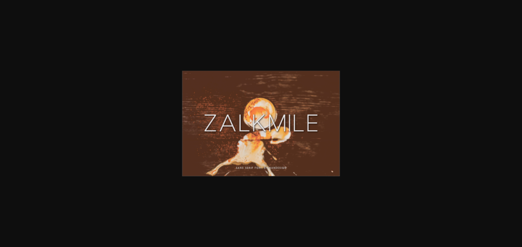 Zalkmile Font Poster 3