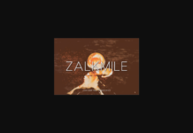Zalkmile Font Zalkmile Font Poster 1