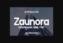 Zaunora Font Poster 1