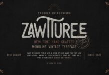 Zawturee Font Poster 1