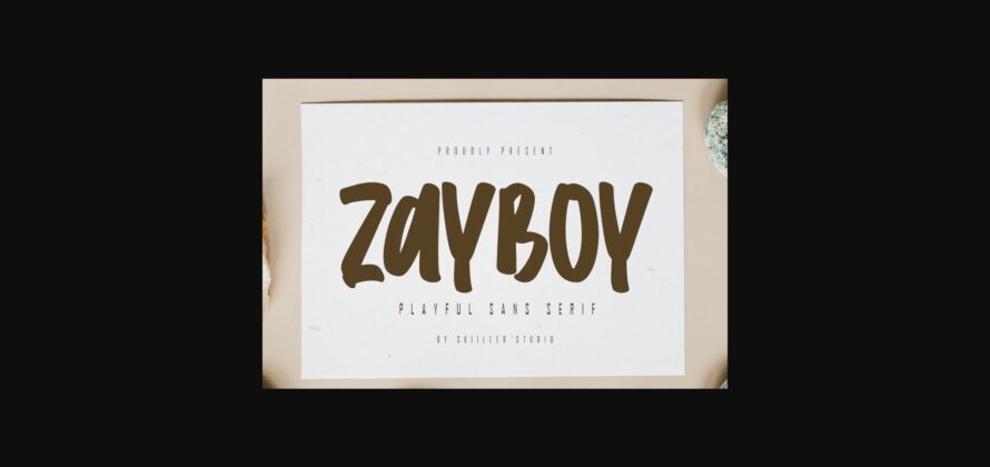 Zayboy Font Poster 3