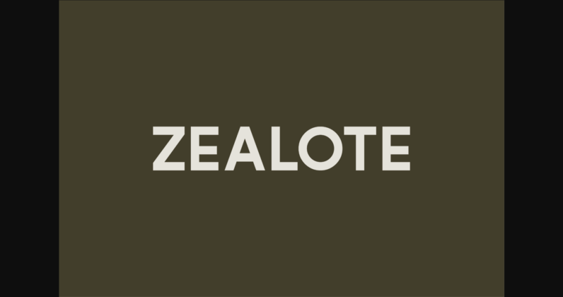 Zealote Font Poster 3