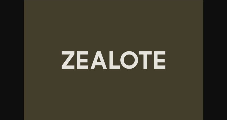 Zealote Font Poster 1