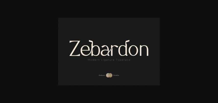 Zebardon Font Poster 3