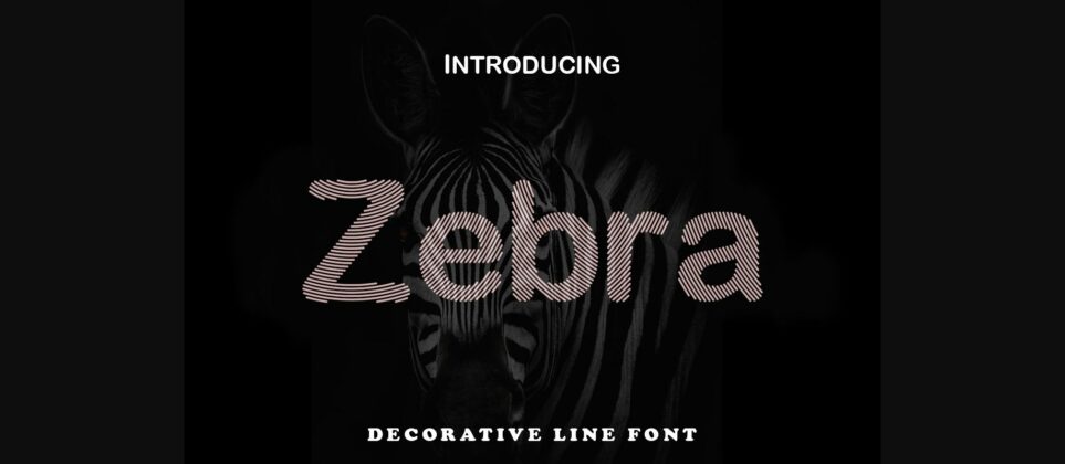 Zebra Font Poster 3