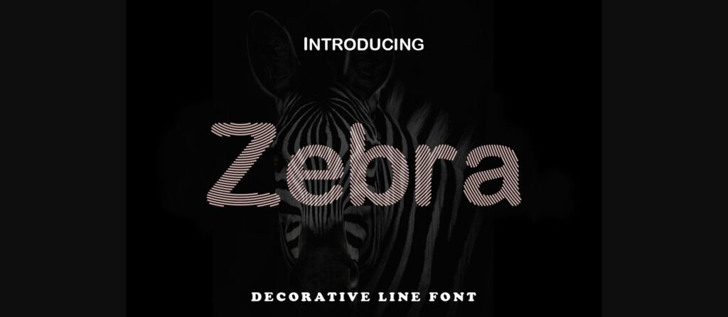 Zebra Font Poster 1