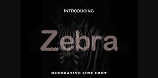 Zebra Font Poster 1