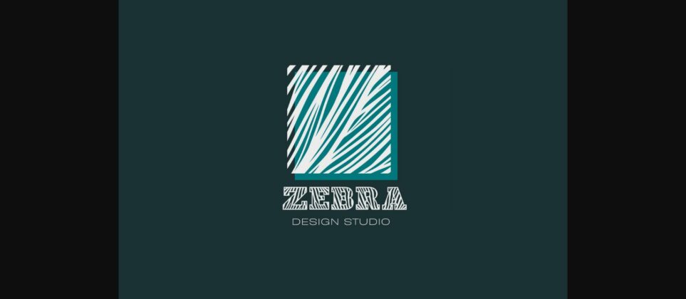 Zebra Font Poster 4