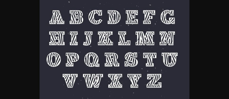 Zebra Font Poster 5