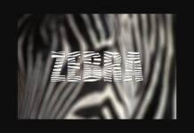 Zebra Font Poster 1