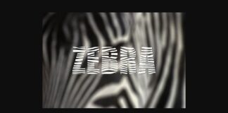 Zebra Font Poster 1