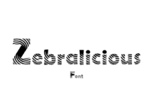 Zebralicious Font Zebralicious Font Poster 1