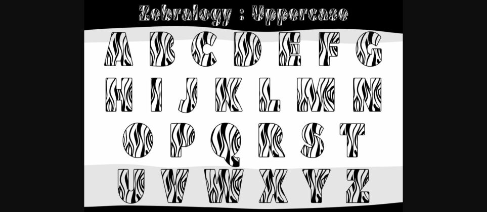 Zebralogy Font Poster 5